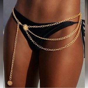 Gold Chain belt Body Jewelry